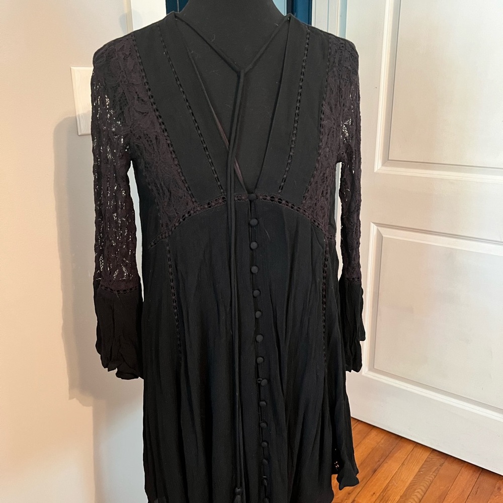 Chelsea and Violet black mini dress, size small.